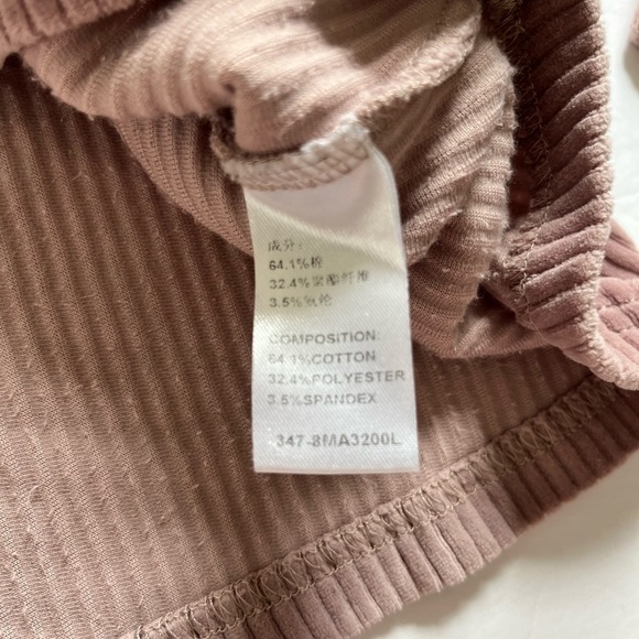Othermix Soft Ribbed Sweater Purple Pink sz Large Whatever You Decide Phrase - Picture 5 of 11